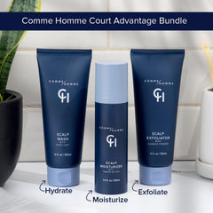 Comme Homme packaging reveals premium design and bald friendly care.
