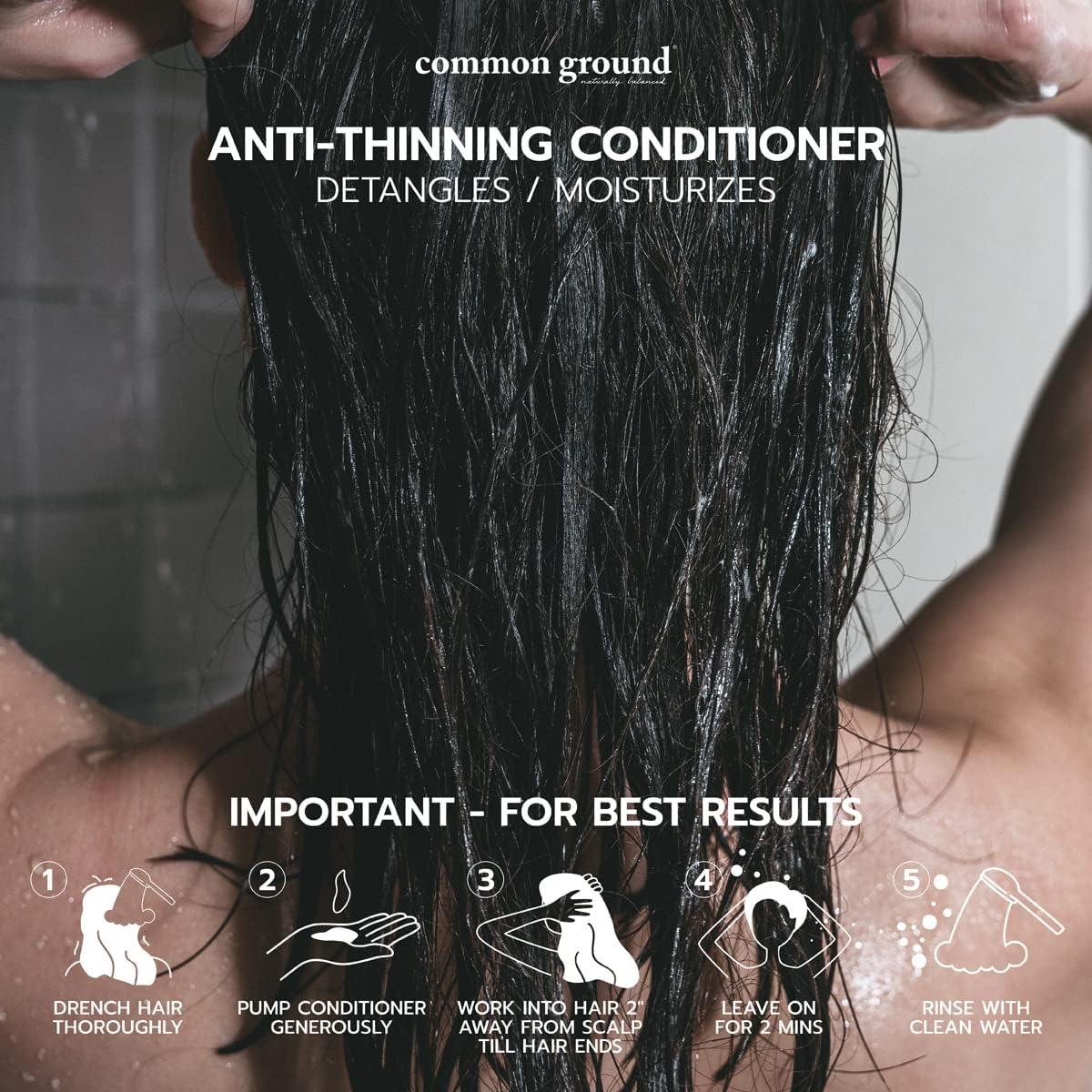 Common Ground color-safe formula label signals hair-friendly care