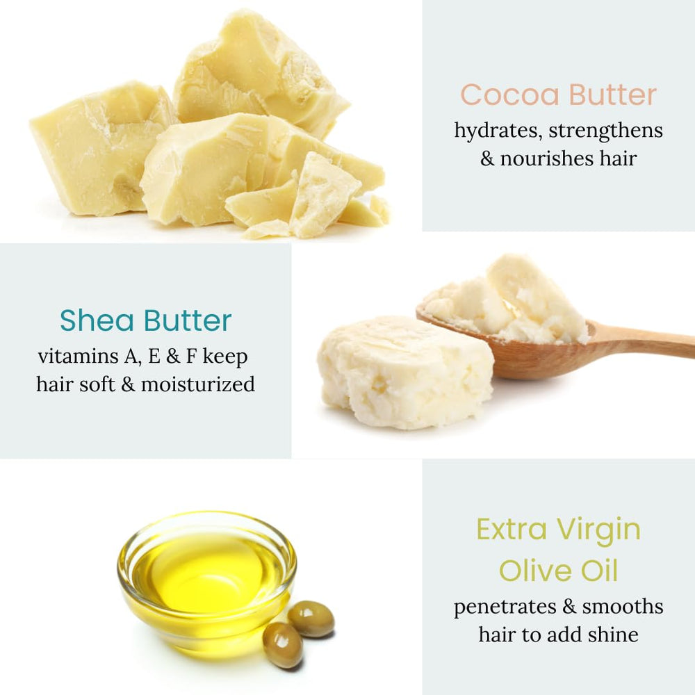 Community Goods shampoo bar for dry hair in use, suggesting frizz control