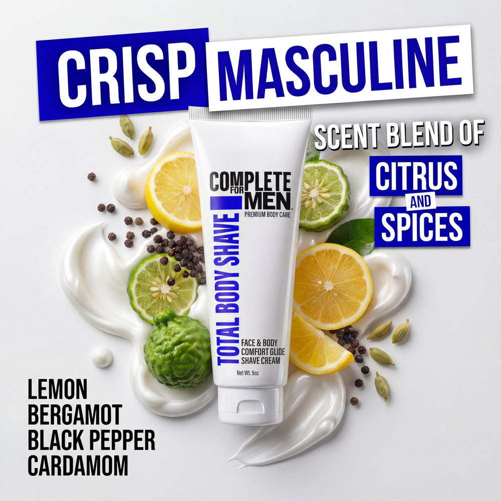 Complete For Men fresh masculine scent enhances daily grooming routine.