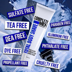 Complete For Men packaging tube designed for easy, on-the-go use.