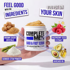 Scented citrus-spice aroma of Complete for Men sugar scrub