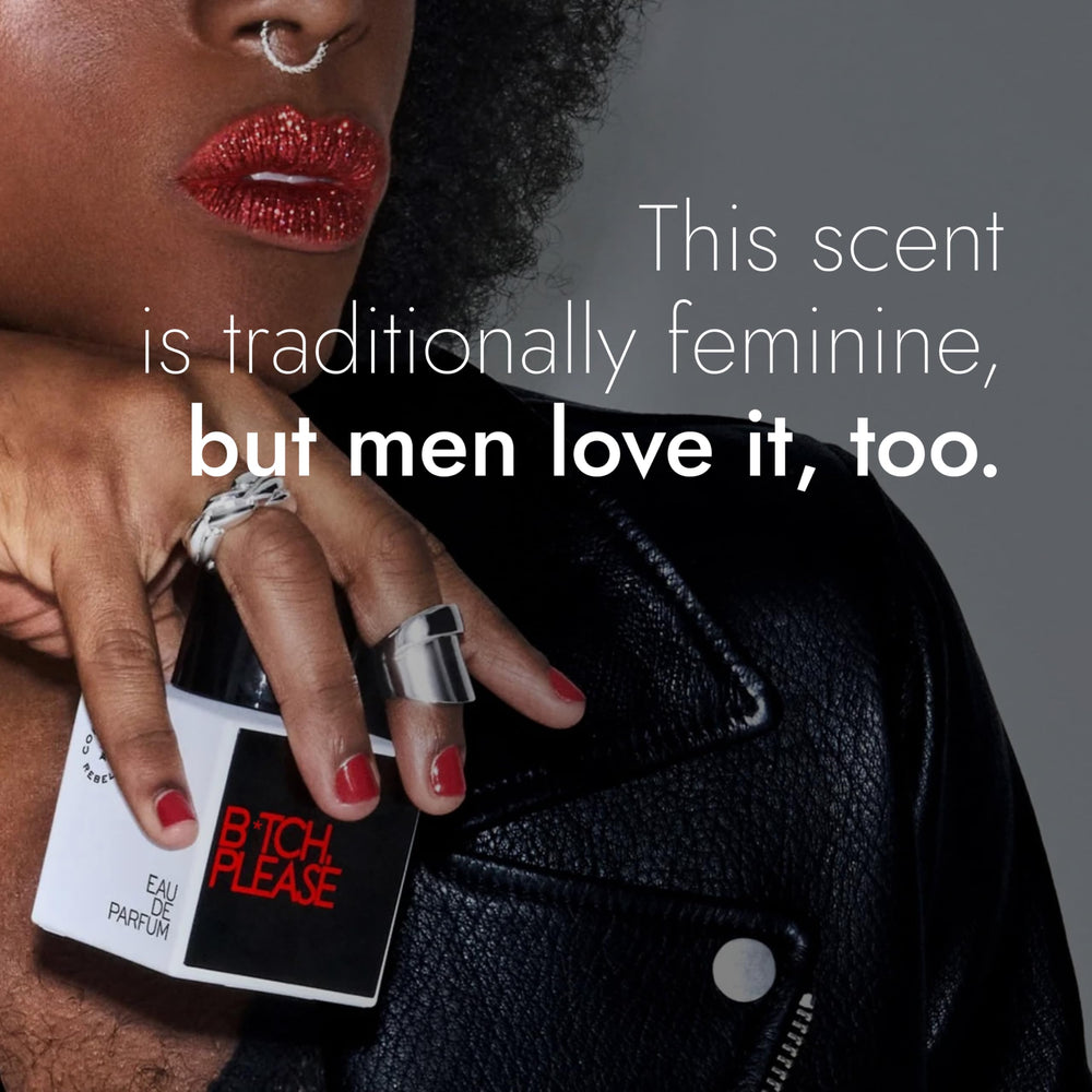 Confessions of a Rebel B*tch Please EDP on-skin swatch reveals balanced fragrance notes.