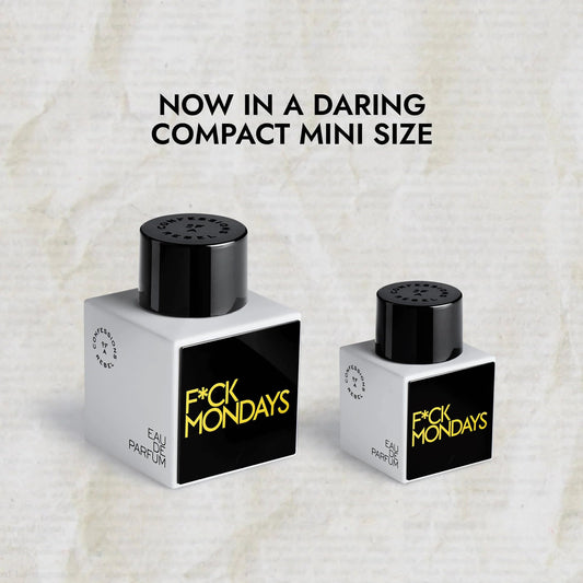 Confessions of a Rebel F*ck Mondays EDP 20ml bottle ready for travel in bags.