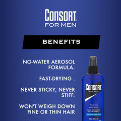 Consort non-aerosol 8oz pump delivers precise control without stiffness