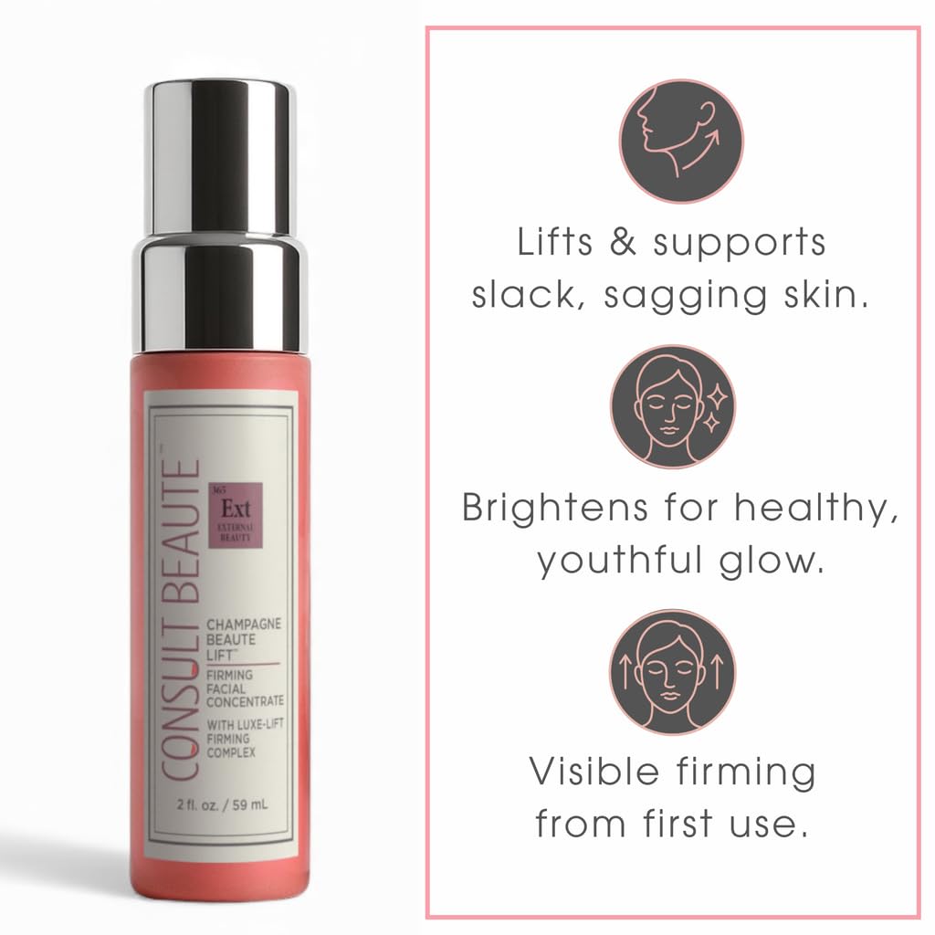 Consult Beaute Champagne Lift facial concentrate texture suggesting glow and radiance.