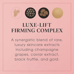 Consult Beaute Luxe-Firming Complex closeup highlighting premium lifting benefits.