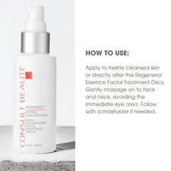 Regenerol applied to the face demonstrates fast absorption for nighttime use