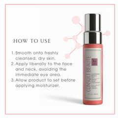 Consult Beaute Champagne Lift glow-on-skin effect on the cheek.