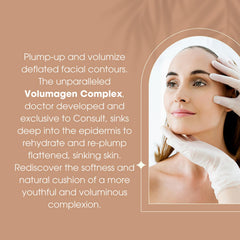 Consult Beaute Volumagen cream neck decollete application, targeted nourished area