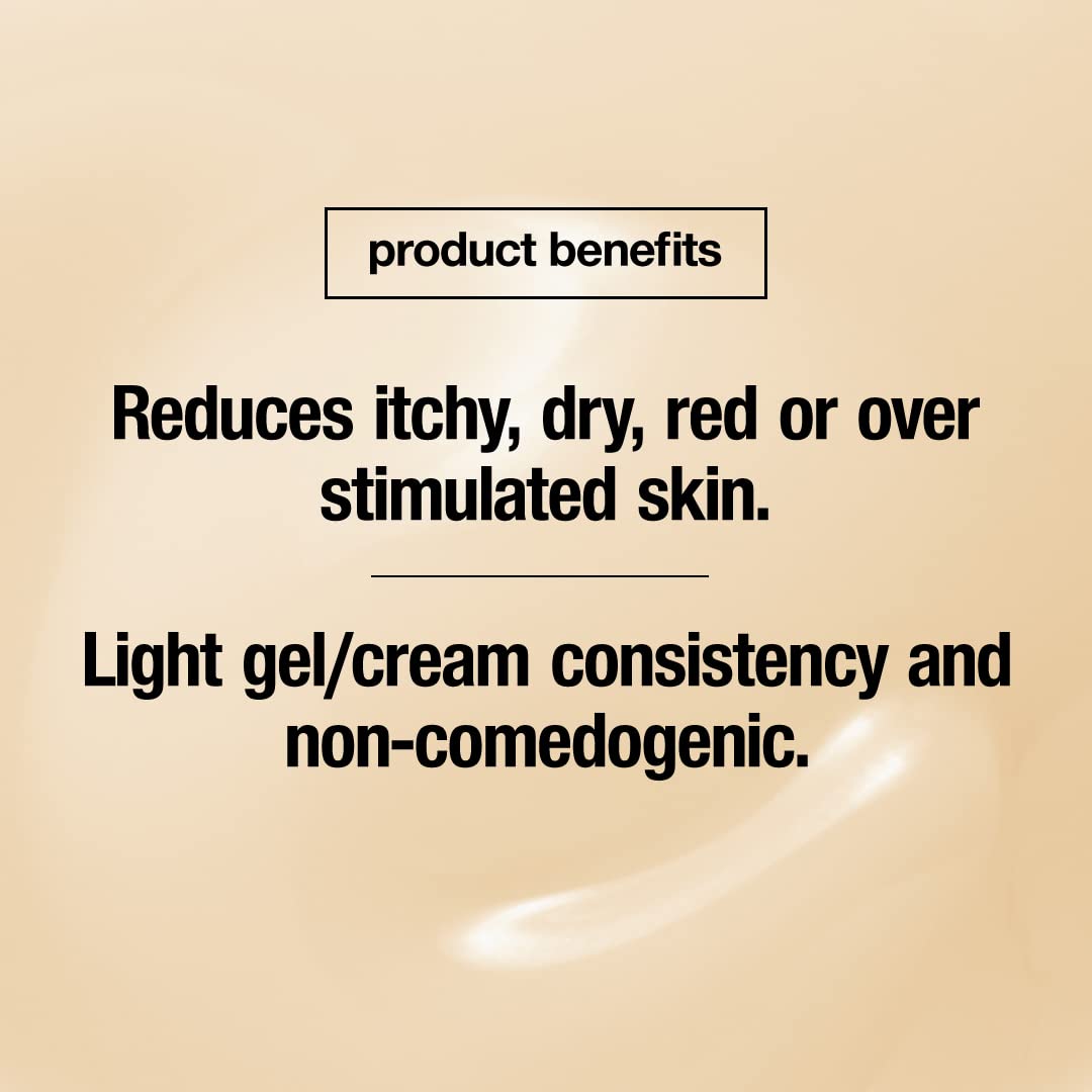 CONTROL CORRECTIVE Calming Balm after-shaving use shows soothing relief.