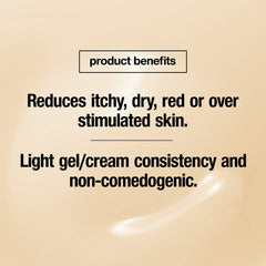 CONTROL CORRECTIVE Calming Balm after-shaving use shows soothing relief.