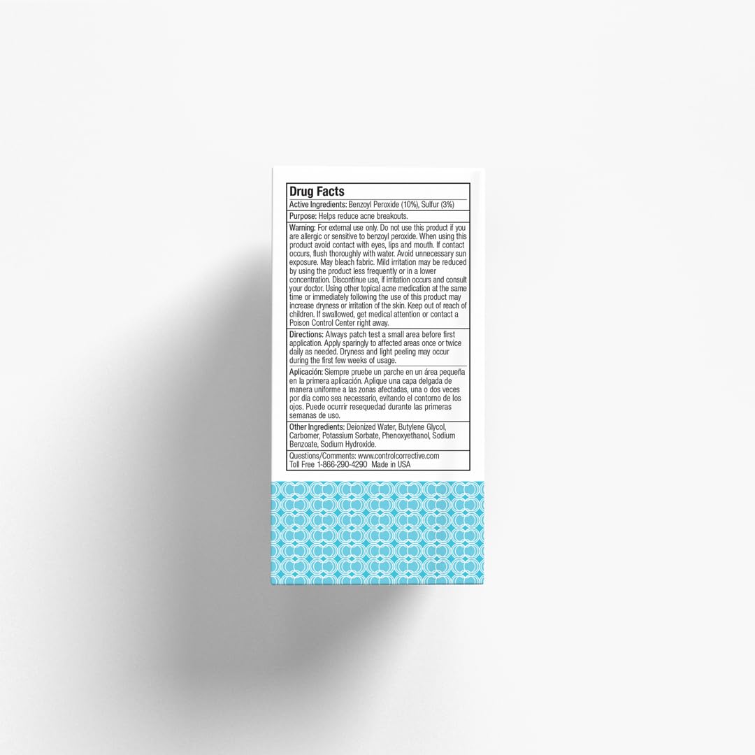CONTROL CORRECTIVE Clear Med 10% focus on trouble-prone areas for care.