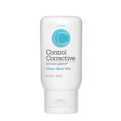 CONTROL CORRECTIVE Clear Med 10% bottle shown for blemish support.