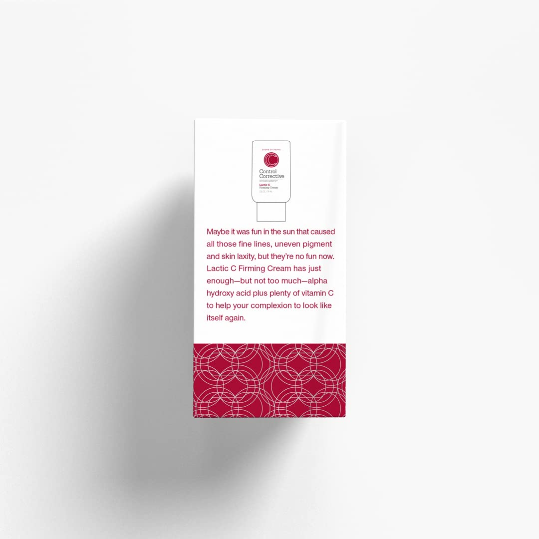CONTROL CORRECTIVE Lactic-Firming Cream ready for day and night routines.