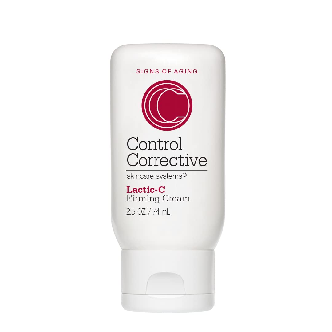 CONTROL CORRECTIVE Lactic-Firming Cream jar closeup for smooth, hydrated skin.