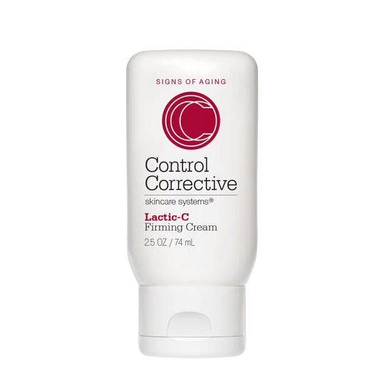 CONTROL CORRECTIVE Lactic-Firming Cream jar closeup for smooth, hydrated skin.