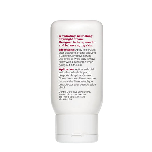 CONTROL CORRECTIVE Lactic-Firming Cream swirl demonstrates even application.