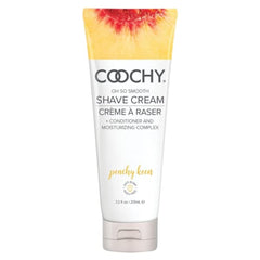 Coochy Shave Cream bottle Peachy Keen for a smooth, rash-free shave.