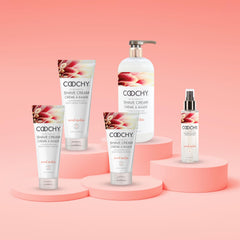 Coochy Shave Cream travel pack ready for on-the-go hydration.