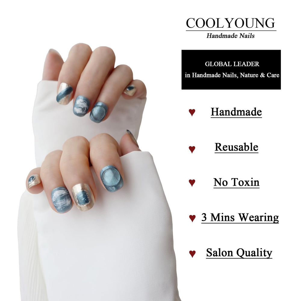 COOLYOUNG nail set in sizes S/M/L ensures a precise, comfortable fit