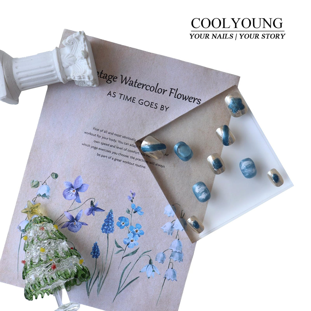 COOLYOUNG nails with adhesive tabs for easy, trim-free attachment