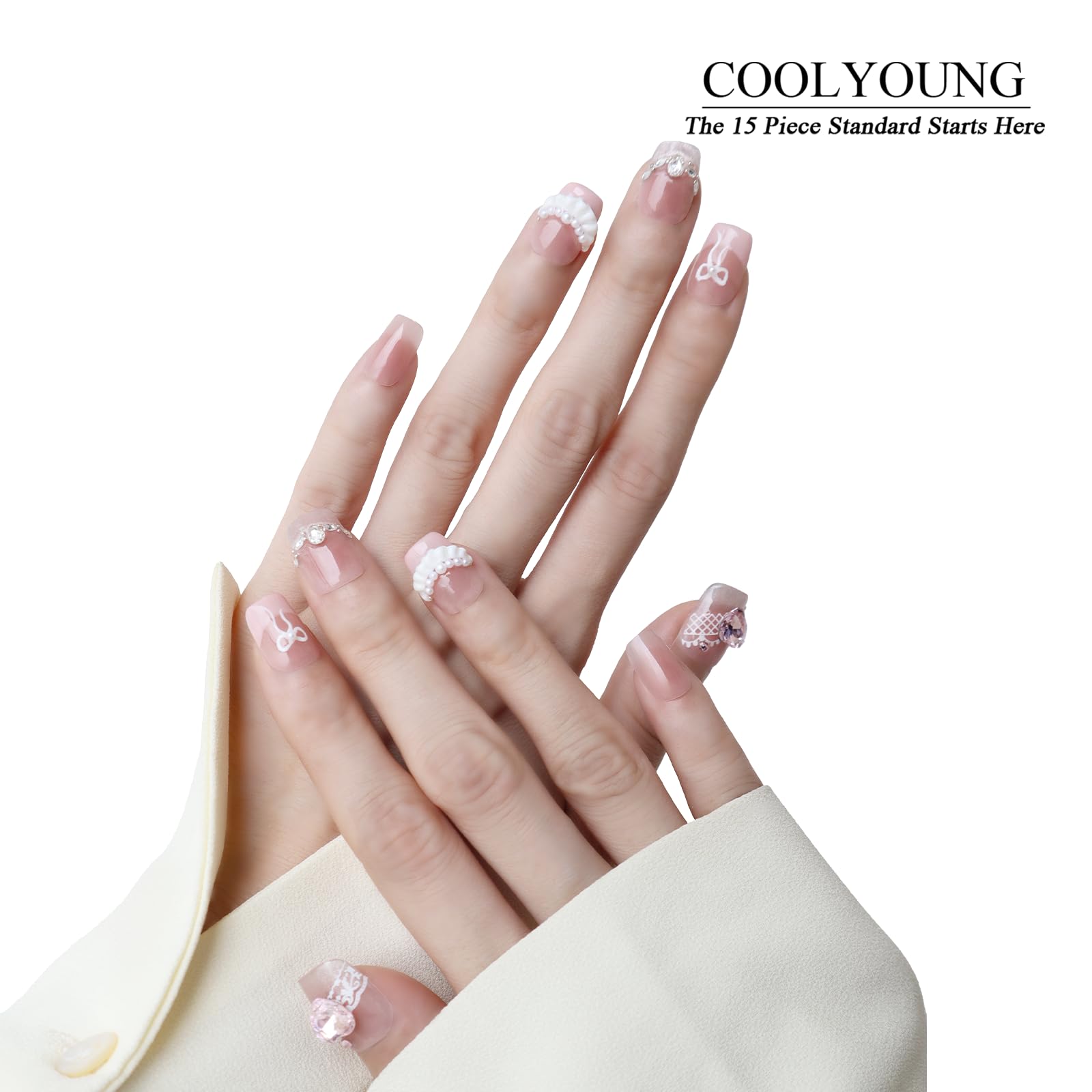 COOLYOUNG Handmade resin nails artisan craftsmanship for natural look