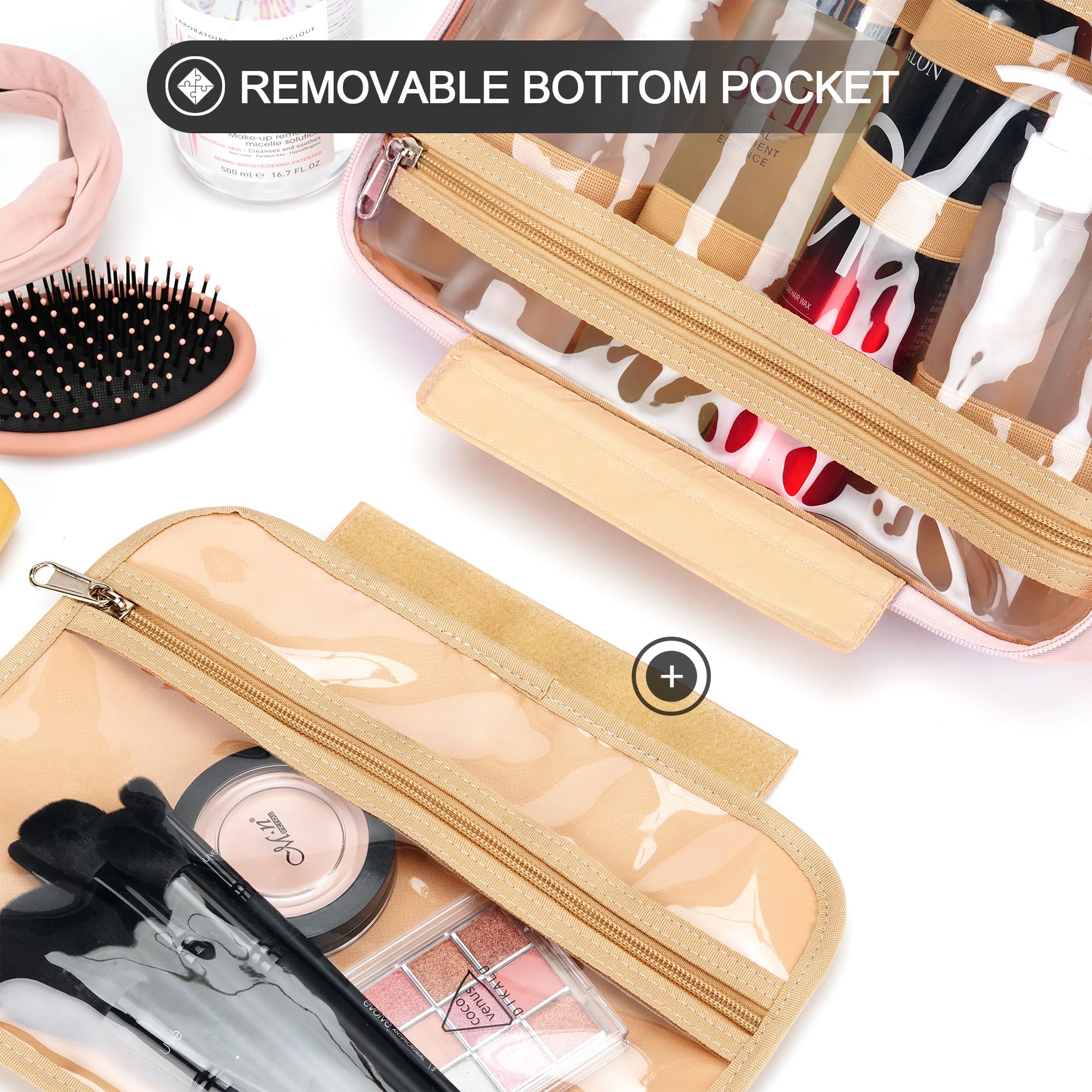 COOSKY detachable bottom pocket adds flexible storage for longer trips.