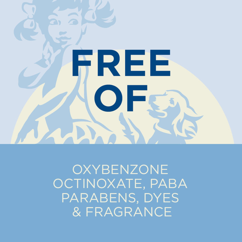 Coppertone Pure & Simple 5-ounce bottle designed for family outdoor use.
