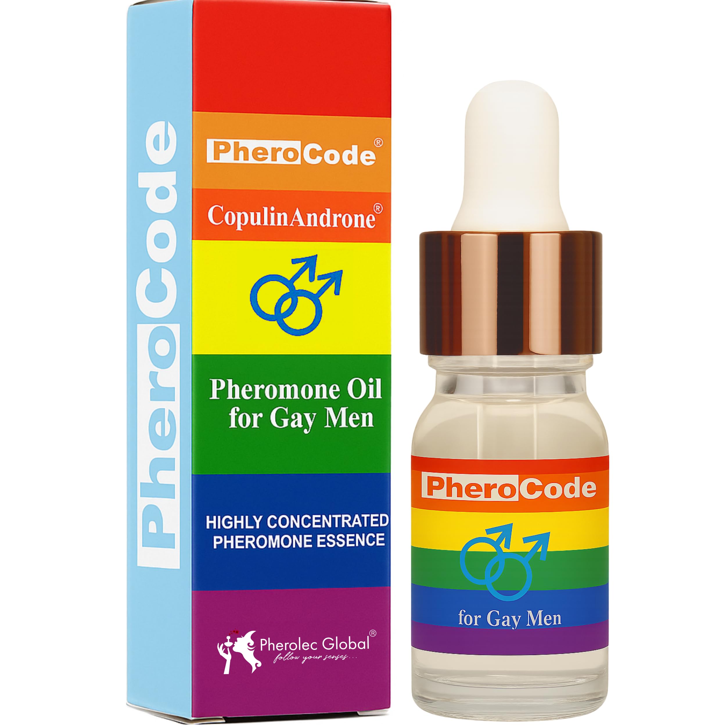 CopulinAndrone PheroCode bottle close-up highlighting long-lasting pheromone scent