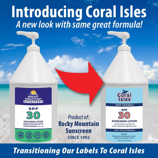 Coral Isles SPF30 lotion applying smoothly for quick coverage