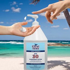 Coral Isles water-resistant 80-minute lotion for active outdoor days