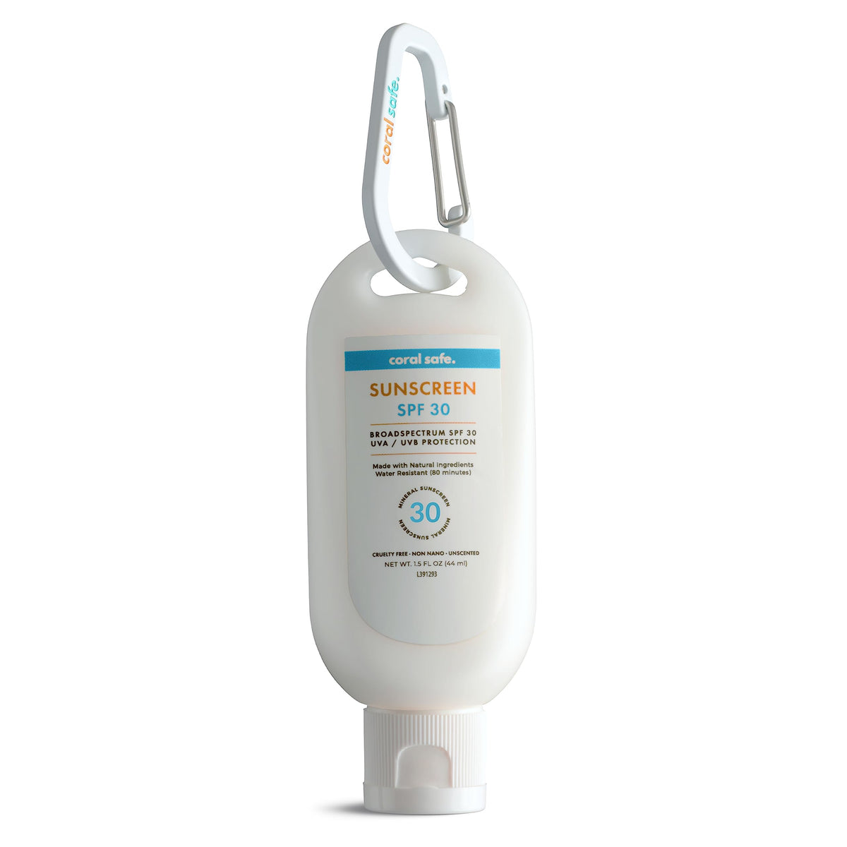 Coral Safe Reef Safe Sunscreen SPF30 tube front for outdoor protection.