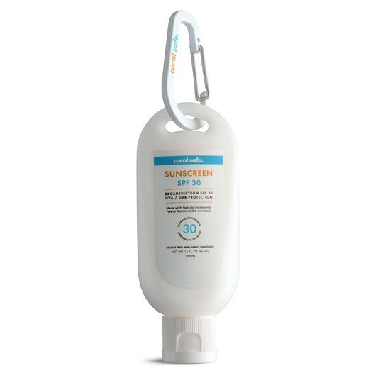 Coral Safe Reef Safe Sunscreen SPF30 tube front for outdoor protection.