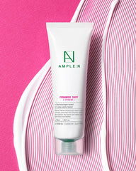 Coreana Ample N Ceramide Shot Cream jar closeup highlighting barrier-building ceramide complex.