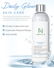 CORÉANA Ample:N Toner in use for soothing, hydrating skin