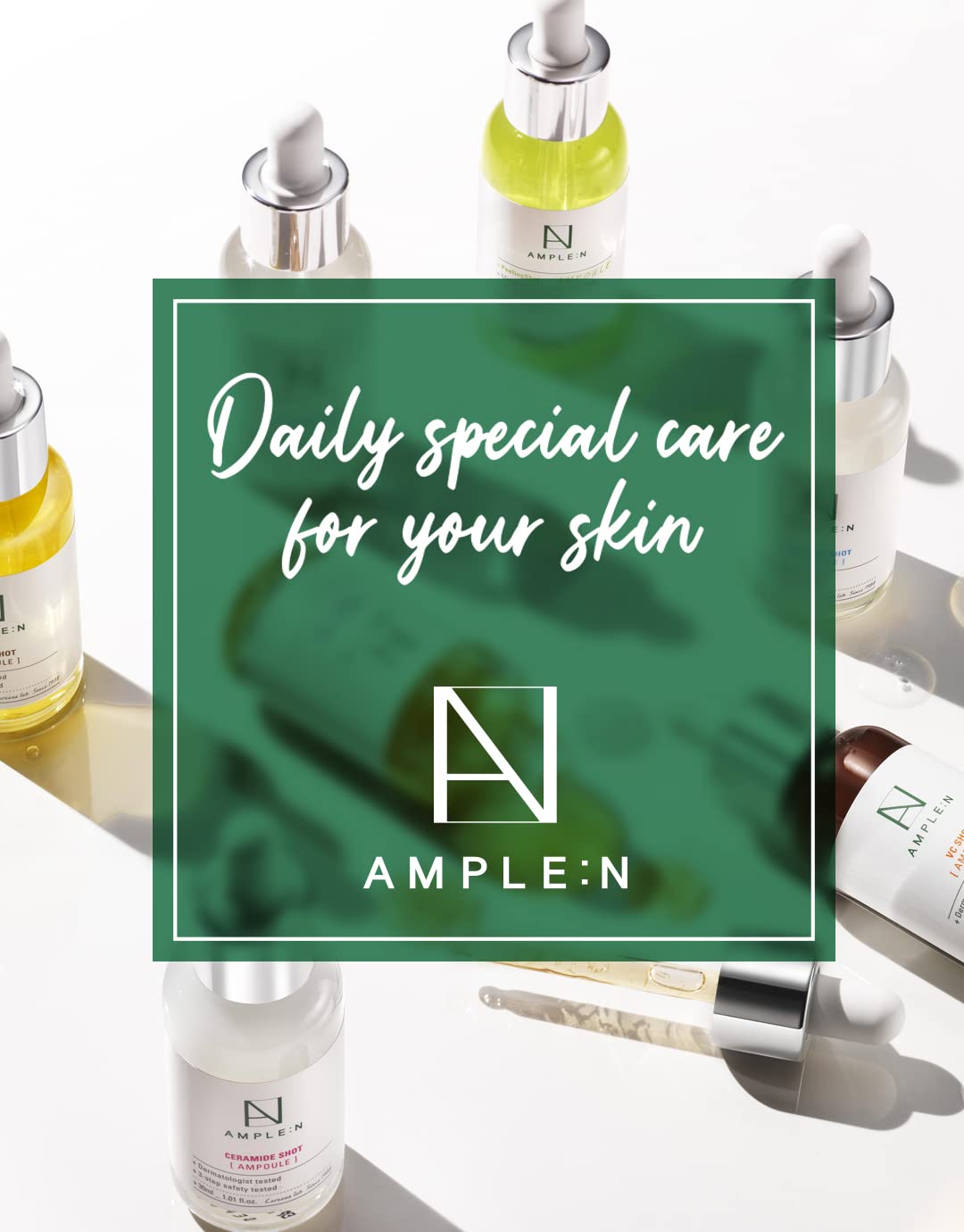 CORÉANA Centel Calming Shot Serum lifestyle shot ideal for daily soothing routine.