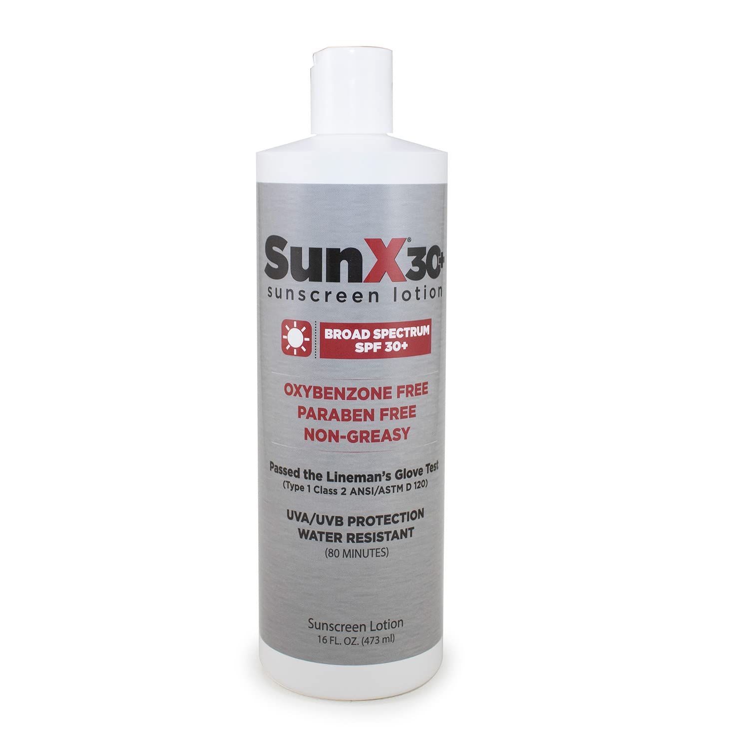 CoreTex Sun X 30 SPF bottle front showing an oil free formula with no white cast