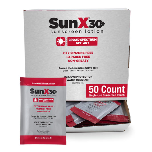 CoreTex Sun X 30 SPF packets offer on-the-go sun protection for beach days.