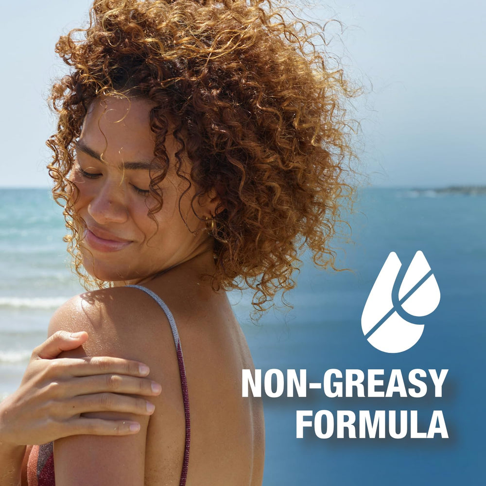 CoreTex Sun X 50 SPF oil-free formula rubbed in with no white cast.