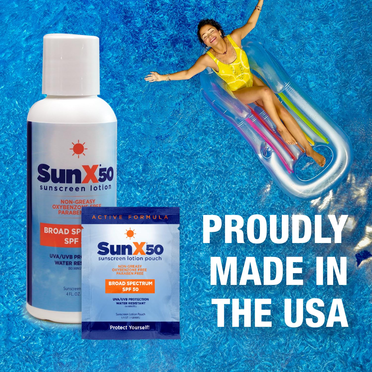 CoreTex Sun X 50 SPF oil-free—non-greasy, quick rub-in texture.
