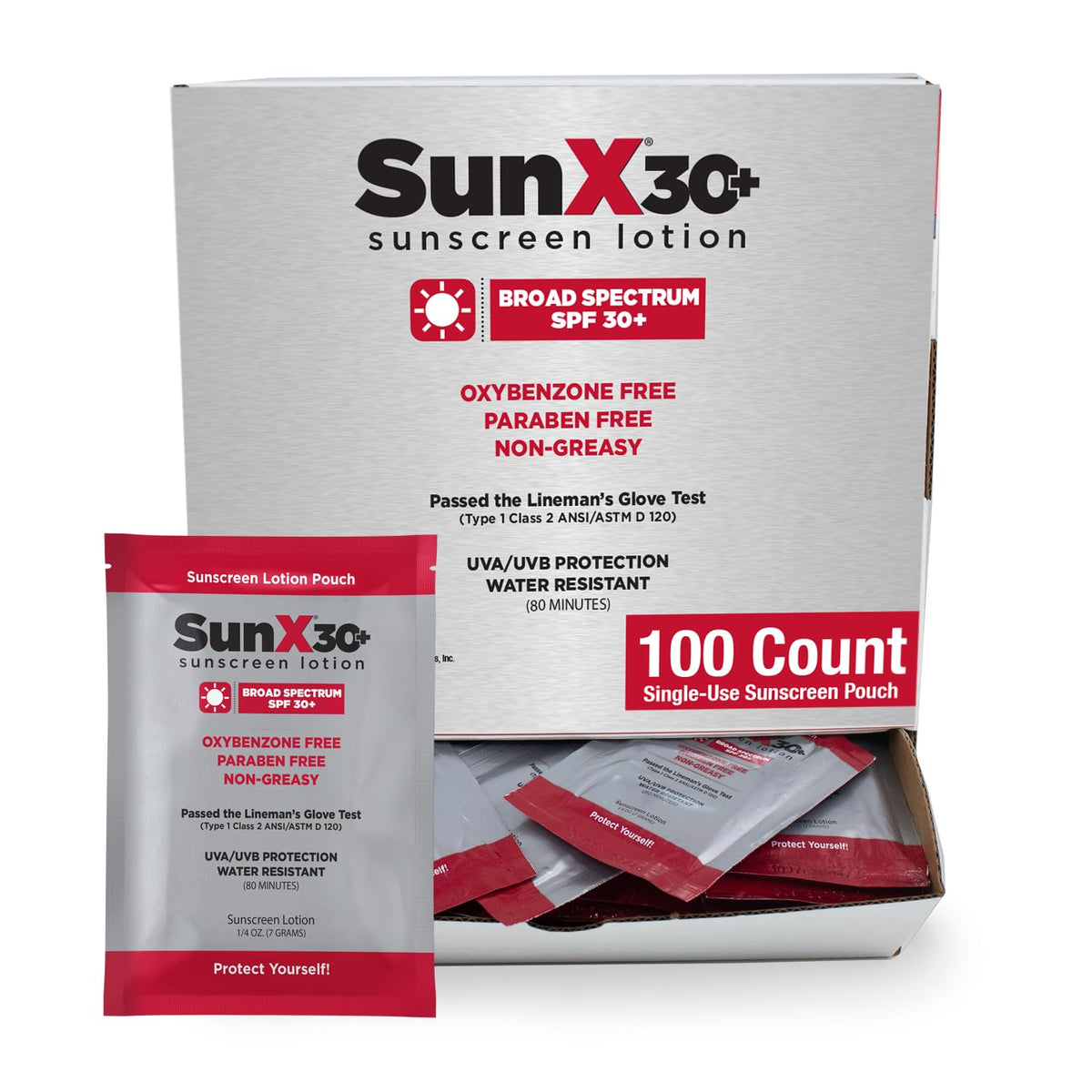 CoreTex Sun X 30 SPF on-the-go packet for broad spectrum protection