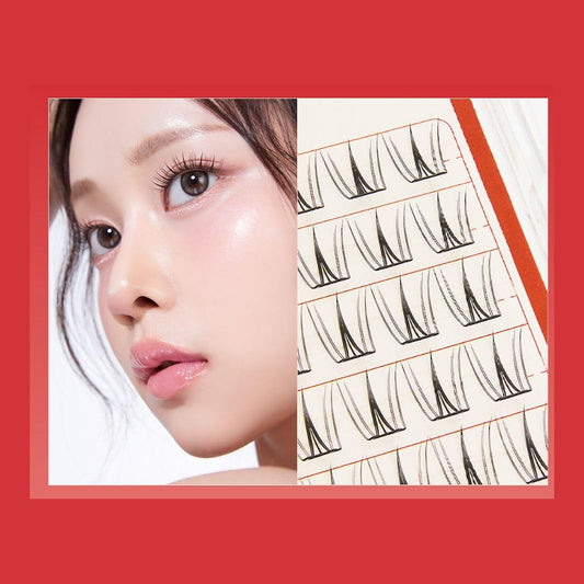 CORINGCO self-adhesive lash clusters are waterproof and designed for all-day wear.