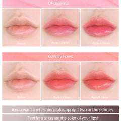 CORINGCO Sparkle Lip Balm Swan Lake moisturizing formula for hydrated lips