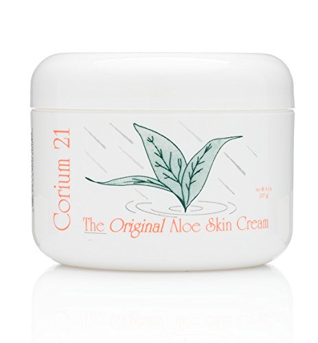 Corium 21 The Original Aloe Skin Cream 8-ounce jar provides daily hydration and soothing skin care.