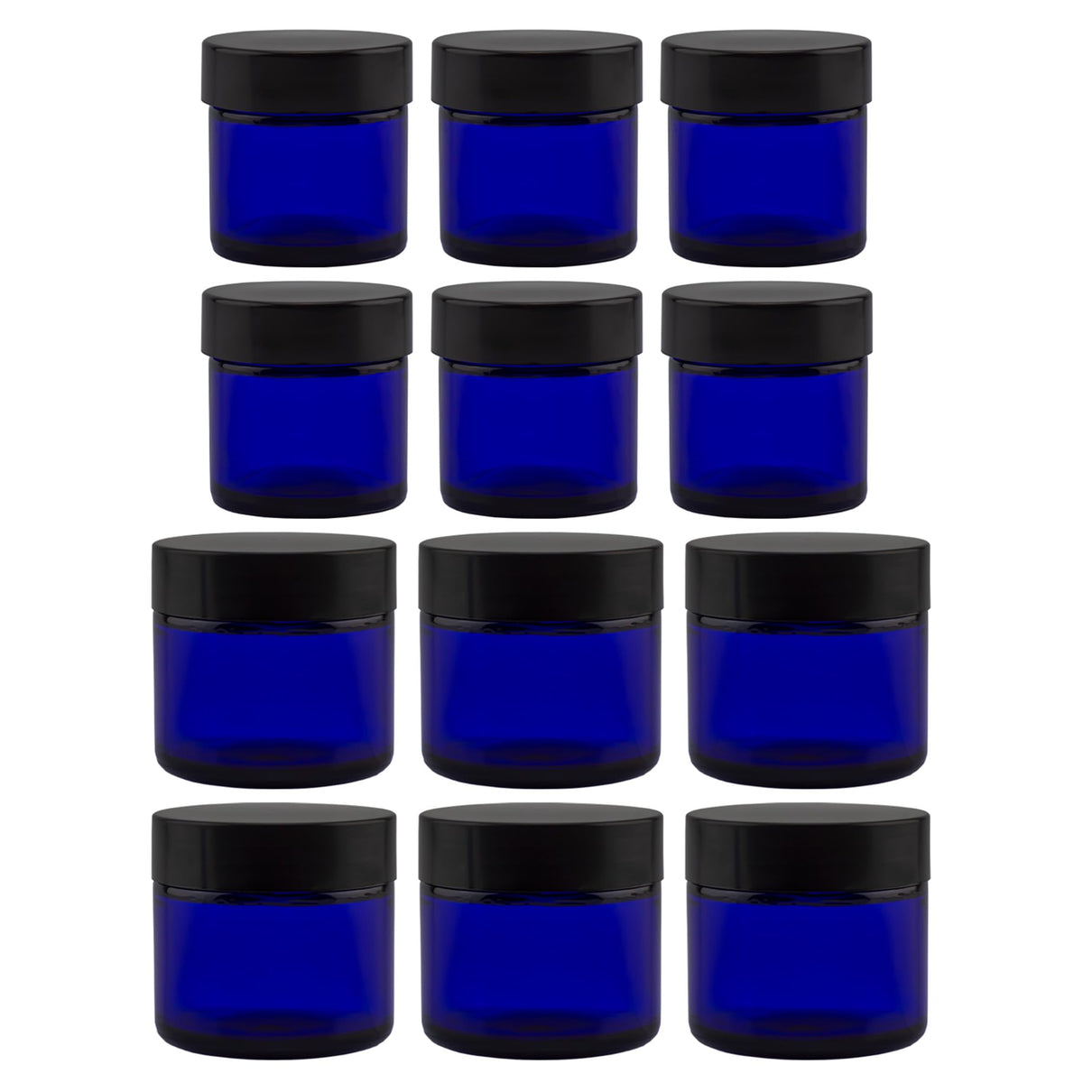 Cornucopia Brands cobalt 1oz glass jar for creams and essential oils