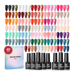 Coscelia 40pc gel nail polish set colors for versatile at-home manicures.