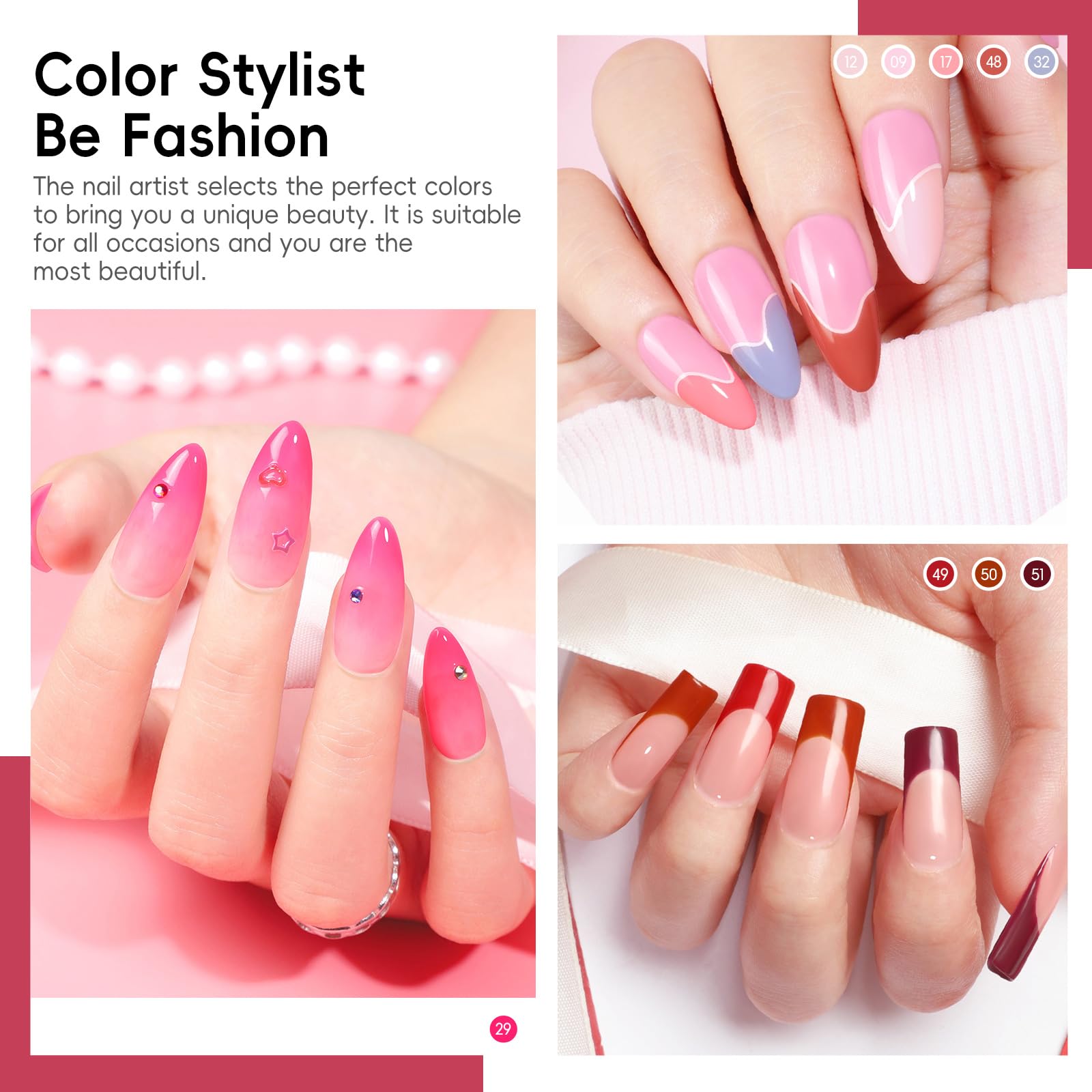 Coscelia base coat and top coat bottles for lasting shine and protection.