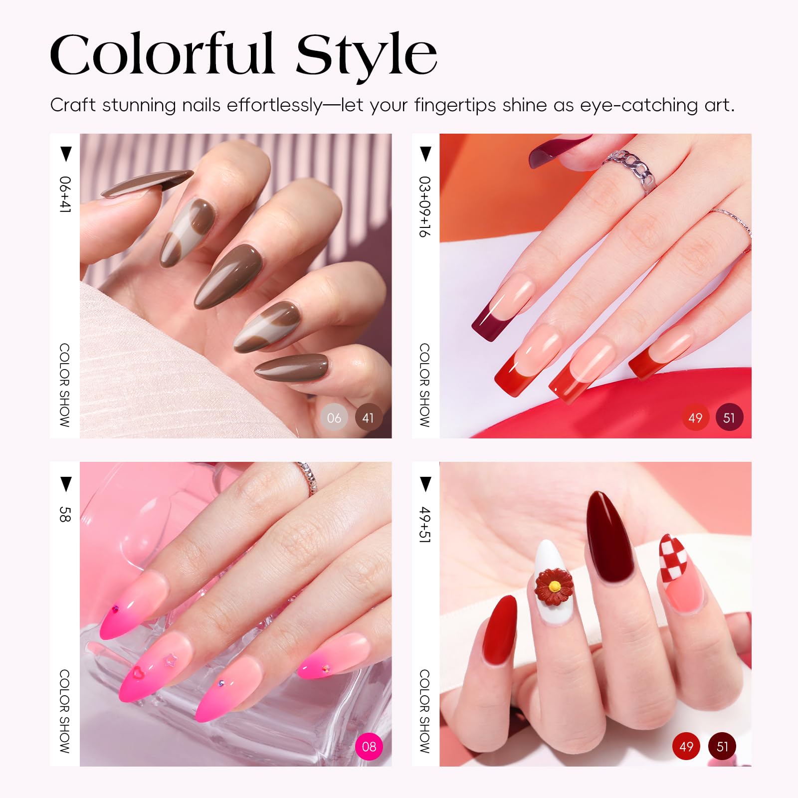 COSCELIA base coat and matte top coat for durable, glossy finishes