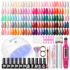 COSCELIA gel nail polish kit with UV light for at-home manicure